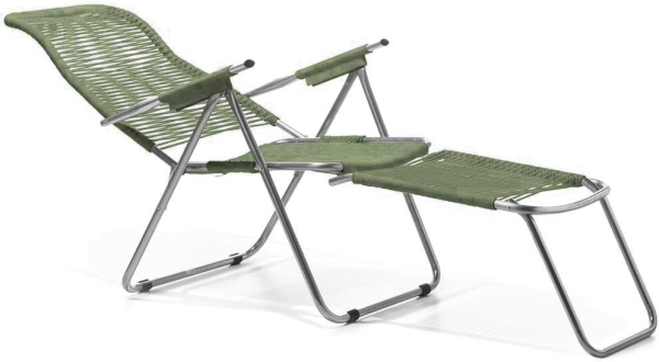 FIAM® Liegestuhl/Sessel Spaghetti Salbeigrün